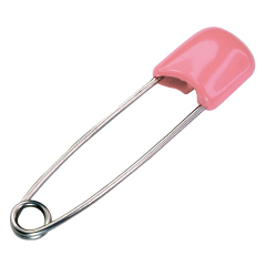 Safety Pin with Plastic Cap
